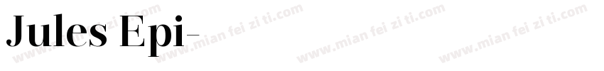 Jules Epi字体转换
